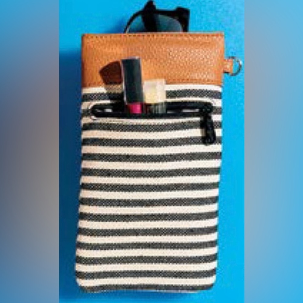 Thirty-One Pinch-Top Eyeglass/Sunglass Case – Twill Stripe | NWT